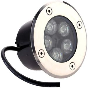 5W LED Outdoor Ground Garden Path Floodlights Underground Buried Yard Lamp Spot Landscape Light IP67 Waterproof AC