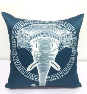 Cuscino arancione di lusso / Cuscino decorativo elefante 45 * 45 cm Avere marchio di riempimento Divano del soggiorno Ins home Velvet Horse