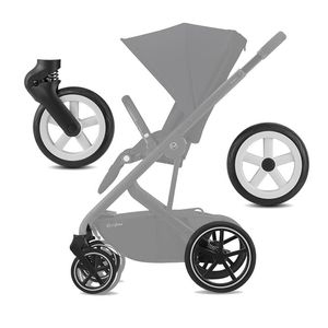 Barnvagn Parts Tillbehör Hjul för Cybex Mios Eezy Priam Babyvagn Kompatibel Fram och bakhjulsvagn