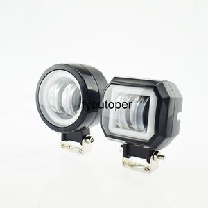 Motorbike Фары Рабочий свет Водонепроницаемый 12V 20W LED MOTO Angel Eyes Light Bar Spot Лампы Мотоцикл Offroad Автомобиль Лодка Прожекторный автомобиль