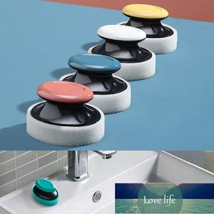 1PCS Bent Bowl Handle Clean Brush Portable Toilet Brush Scrubber Cleaner For Househo