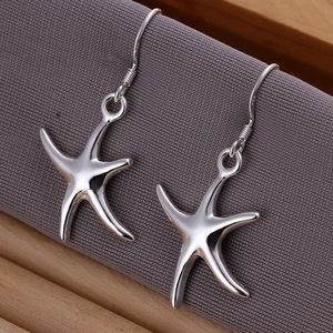 lovely star shape , pretty nice high quality silver color party Dangle Earring Jewelry wedding women lady E062