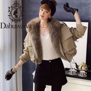 Dabuwawa, elegante, inverno, mulheres, parka casaco, pele, colarinho, jaqueta casaco casaco jaqueta acolchoado jaqueta fêmea fêmea fêmea 510520
