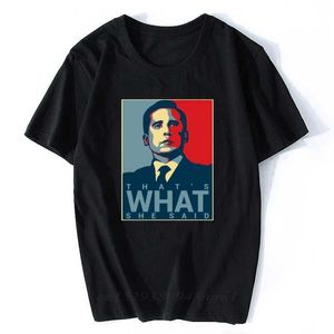 ティー・面白いテレビ番組を述べたオフィスのTシャツは、ティー・面白いテレビ番組の叫び声のあるPride Tシャツ・メンズ・ユニセックスファッションTシャツ210604