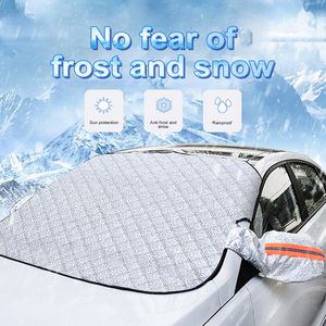 Car Snow Cover Windshield Sunshade Protector Outdoor Waterproof Winter Automobiles Anti Ice Frost Auto Exterior Car Cover