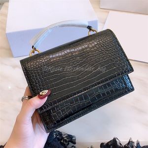 Bayan Cüzdanları Omuz Debriyaj Flap Crossbody Mini Zincir Çanta El Çantaları Timsah Timsah Tote Çantalar Tote Sırt Çantası Kadın Lüks Tasarımcı Çantaları 2021 Çanta Çanta