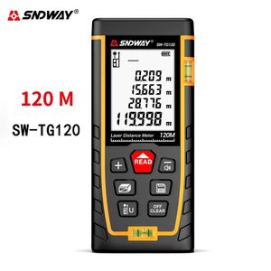 Sndway Laser Odległość Miernik 50m 70m 100m 120m Range Laserowe Finder RangeFinder Metro Trena Laser Tape URE Władca Ruletka Narzędzie 210719