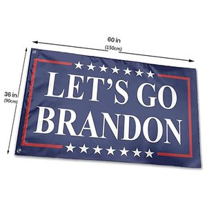 FJB Brandon Git Leton Brandon Bayrağı Altı Yıldız Canlı Renk UV Fade Dirençli Çift Dikişli Dekorasyon Banner 90x150 cm Dijital Baskı Toptan