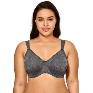 Women's Non-padded Minimizer Bra Full Coverage Smooth Underwire Plus Size 210623