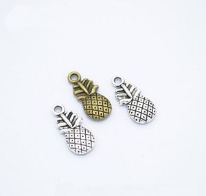 2021 300pcs / lot charms ananas 9 * 19mm antikvitet silver, antika bronpläterade hängsmycken smycken gör DIY handgjorda hantverk