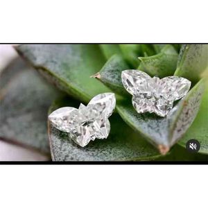2 carat d color vvs1 Butterfly Moissanite Diamond With Certificate