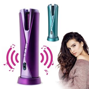 Arricciacapelli wireless Mini Perm automatico Musica portatile Ricarica intelligente Arricciacapelli asciutti e bagnati