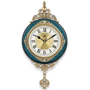 Европейский стиль ретро настенные часы часы гостиная немой маятник часы элегантный вкус семьи подарок художественные украшения Рим роскошь G010 21110