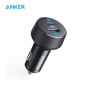 Anker Car Charger USB C 30W 2-port 18W POWER LEVERANS 12W POWERIQ POWERDRIVE PD 2 med LED till iPad iPhone och mer