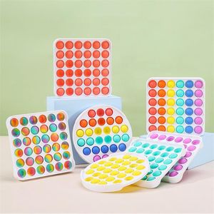 Fidget Toys Pop Colored ABS Sensory Rainbow Foam Lęk Coś do złagodzenia stresu dzieci