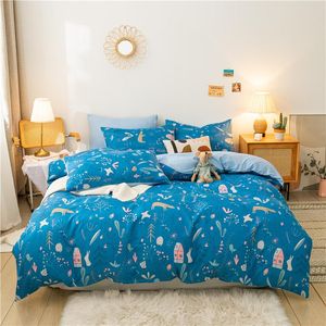 Wholesale kids bedspreads for sale - Group buy Bedding Sets Fairy Tale Cartoon Printed Set Duvet Cover Flat Sheet Pillowcase Bed Comforter Bedspread For Kids Adult