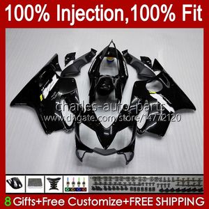 Honda CBR600F4I F4 I CBR600FS 01-03 Bodywork A6NO.1 CBR 600F4I 600 F4I FS CC 2001 2002 2003 CBR600 F4I 600CC 01 02 03注入型フェアリング光沢のある黒