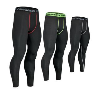 メンズパンツファッション男性ジム圧縮タイトベースレイヤスポーツレギンスエクササイズジョギングランニング夏の長いズボン簡単な乾燥m-3xl