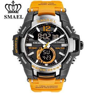 SMAEL Sport Watch Men Watches Waterproof 50M Wristwatch Relogio Masculino Big Dial Quartz Digital Military Army Clock 1805 X0625