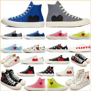 2021 Classic Casual Men Dames Canvas Shoes Star Sneaker Chuck Chucks s Big Eyes Red Heart Form Platform gezamenlijk naam Sneakers