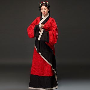 Filme TV Estágio Wear Cosplay Costume Chinês Chinês Tradicional Vermelho Elegante Hanfu Mulheres Classical Dance Performance Outfit