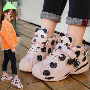 Children Casual Shoes Girls Sneakers Boy Breathable Pu Spring Autumn Fashion Kid Sports Shoes Child Non-slip Flats White Unisex G1025