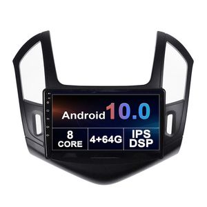 Bil DVD-spelare för Chevrolet Cruze 2012-2015 GPS BT 2 DIN Entertainment System 10.1 tum Android Support Carplay OBD2 Spegellänk Rattstyrning