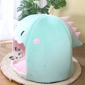 Cave Cat House Pet Bed Tent Lounger Dog Basket Mat Puppy Kittens Warm Cozy Kennel Cushion Supplies For Cats 211111