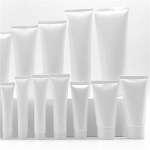 3ml mlホワイトプラスチック柔らかいチューブ化粧品フェイシャルクレンザーハンドクリームシャンプーパッキングスクイーズHosepipeボトル370 R2