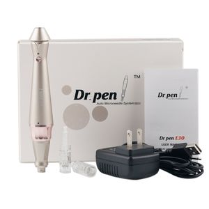 Dr.Pen E30 Wireless MicroneRedle Stift Hautpflegemaschine 5 Ebenen Anpassung mit 2 PCs Bajonettnadeln