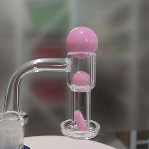 Чаша для курения диаметром 20 мм со скошенным краем 100% кварцевый гвоздь с разноцветными шариками