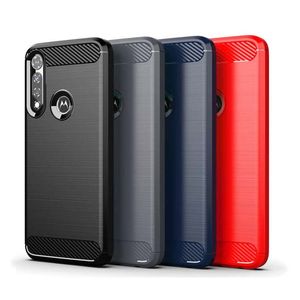 Carbon Fiber Texture TPU casos para Motorola G Power Play Stylus One Ace G Moto G7 G8 G9 Play E5 E6 Plus Z3 Z4