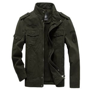 Bomull Militärjacka Män Höst Soldat MA-1 Style Army Jackets Male Brand Slothing Mens Bomber Plus Size M-6XL 211217