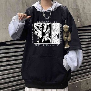 Tokyo Revengers Hoodie Cool Baji Keisuke Hanemiya Kazutora Matsuno Chifuyu Print Sweatshirt Fashion Loog Sleeve Sportswear Top Y1213