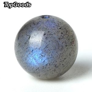 TopGoods Natural Labradorite Stone Beads Grey Moonstone Gemstone Round Loose Gem Bead 6/8/10mm For DIY Muslim Rosary Bracelet