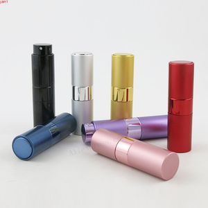 12 x 15ml Top Qualityi Portable For Travel Aluminum Refillable Perfume Bottle With Spray Empty Cosmetic Containers Atomizerhigh qty