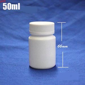 300pcs/lot Capacity 50ml White Plastic HDPE bottle with Screw Cap for Tablets Pills Capsule Medicine Food Packaginggood qualty