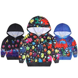 Mäns Hoodies Sweatshirts 2021 Mode Barn Boys Game 3D Print Sweatshirt Kläder Hoodie Kids Cartoon för Teens Höst Vinter Toppar Coa