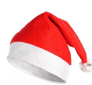 Kırmızı Noel Şapka Çocuk Yetişkin Noel Şapka Noel Baba şapkaları Noel Partisi için 40 * 30 cm Yüksek Kalite Sahne LLB11739
