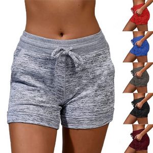 Summer Women Shorts Casual Elastic High Waist Oversized Femme Ropa Mujer Solid Fit Loose Female Sports Beach