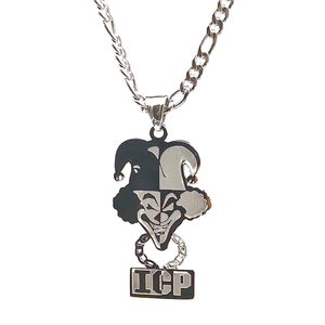 Large 2'' Stainless steel Silver Carnival of Carnage Charm Pendant Necklace NK Chain 4mm 24 inch For Gifts mens