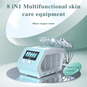 Portable 8 In 1 Plasma Ultrasonic Microcrystalline Hydra Dermabrasion machine Face Skin Care Deep Cleaning Oxy-spray Jet Peel Water Oxygen Facial Mschine