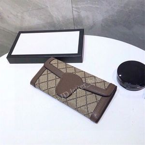 2021 Top Sale Double G Fashion Women Clutch Bags Handbag Contracted Letter Fold Wallet High Quality PVC Cowhide Interior Zipper Pocket Coin Purse