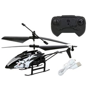 2 Channel Mini USB RC Helicopter Remote Control Aircraft Drone Model with Light for Kids Adults Toys 211104