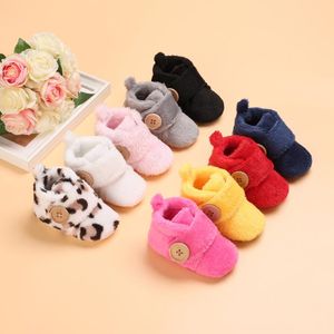 Wholesale cute toddler girl boots for sale - Group buy Boots Lovely Warm Design Baby Girl Boy Toddler First Walkers Shoes Soft Slippers Cute Winter Non Slip