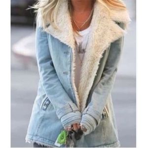 Jacke Trend Street Style Kleidung Winter Große Größe Weibliche Herbst Tasche Retro Mode Reine Farbe Casual 211014
