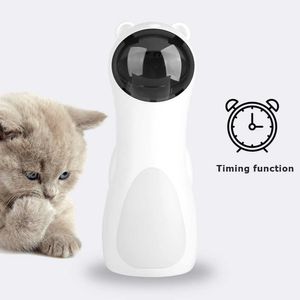 Otomatik Kedi Oyuncaklar Interaktif Akıllı Alay Pet LED Lazer Komik El Oyuncaklar Modu Elektronik Pet Tüm Kediler için LaserLampje Kat 210929
