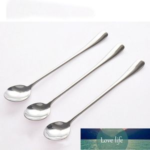 2 st Rostfritt stål Långt handtag Tea Kaffe Ice Cream Spoon Stirring Sked Bordsväska Fabrikspris Expert Design Kvalitet Senaste Style Original Status