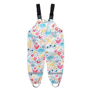 Jumpsuits Spring Children Kids Boys Girls Rain Pants For Baby Boy Girl Water Proof Summer Cartoon Print Clothing