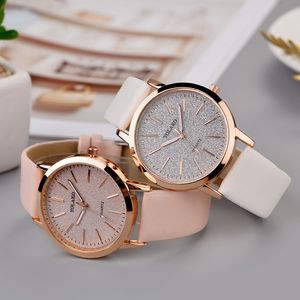 Designer watch Brand Watches Luxury Watch With Frosted Dial Ladies Analog Wrist Leather Band Dress Accessories reloj para dama